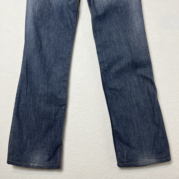 Versace Jeans Couture jeans boot cut leg, low rise, Y2K, size 30, distressed - Picture 7 of 11